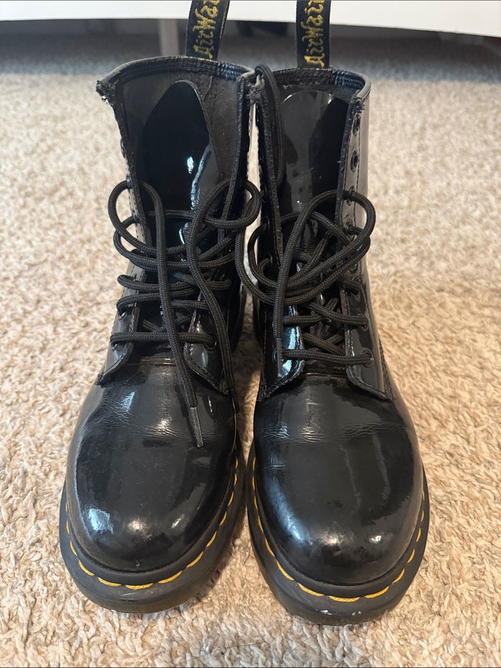Glossy Black Dr. Martens